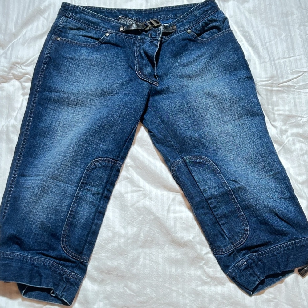 Vintage Benneton Dark Blue Cropped Women's Jeans